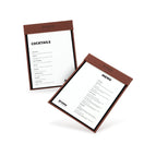 A4 Staand / Vegan Leer - Redwood Brown / Ontwerp online