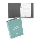 A4 Staand / Vegan Leer - Aqua Blue / Ontwerp online