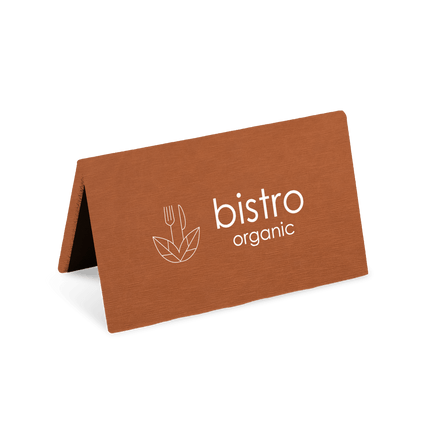 Bruin Reservatiebord met Logo voor Bistro's