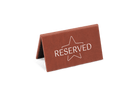 Bruin Reservatiebord op Maat voor Bistro's