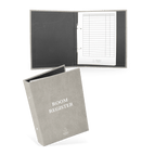 A4 Staand / Vegan Leer - Stone Grey / Ontwerp online