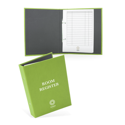 Groene Gastenboek met Logo voor Hotels
