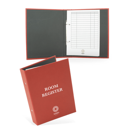 Rode Gastenboek Gepersonaliseerd voor Hotels