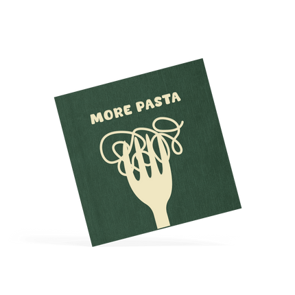 Vierkante Menukaart Gepersonaliseerd voor Bistro's