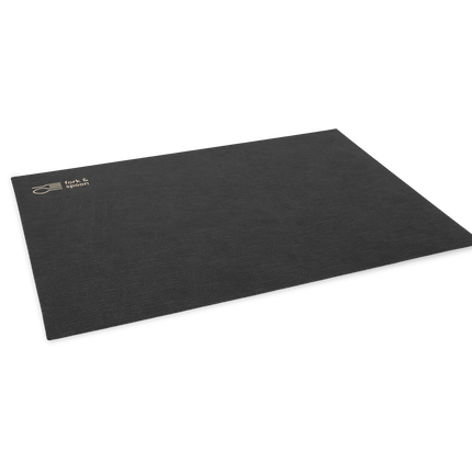 Zwarte Placemat met Logo